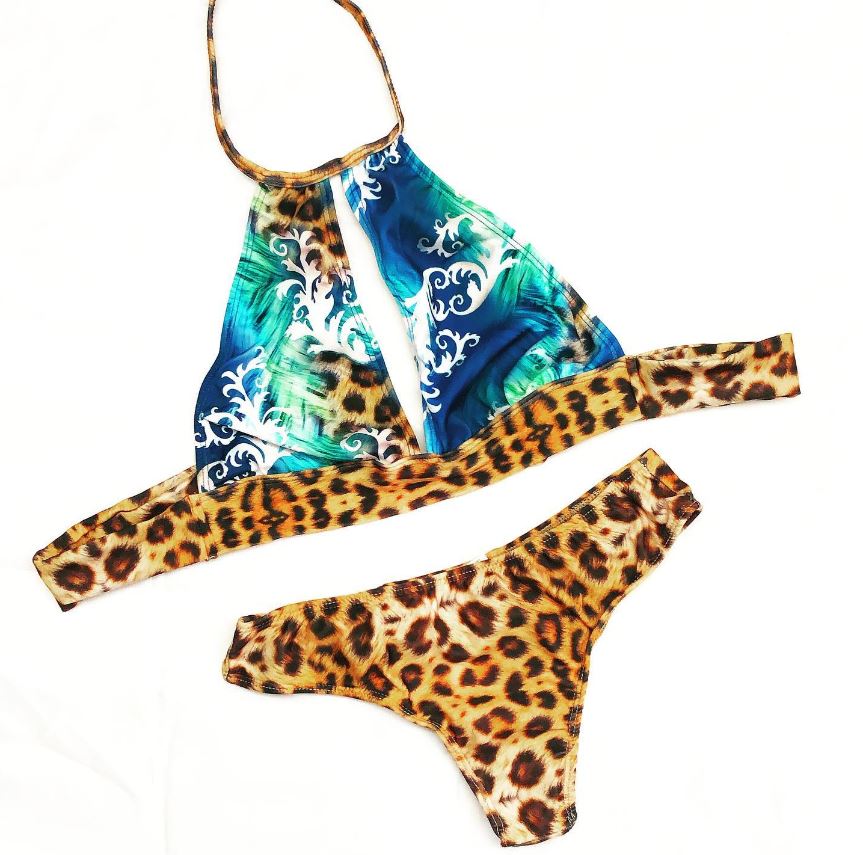 LadyVictoria - Lenceria por mayor - LODY BIKINI 2 PIEZAS TOP EN PRINT