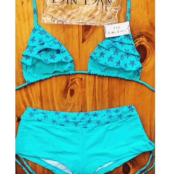 LadyVictoria - Lenceria por mayor - DIN DAN BIKINI TRIANGULITO CON SHORT 