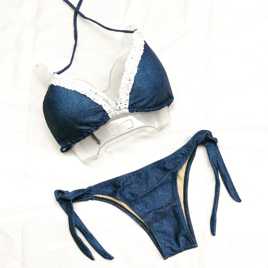 LadyVictoria - Lenceria por mayor - ANDRESSA BIKINI 2 PIEZAS JEAN