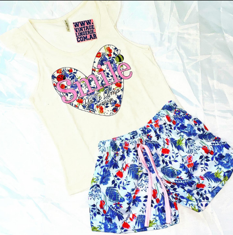 LadyVictoria - Lenceria por mayor - Pijama de nena smile floreado