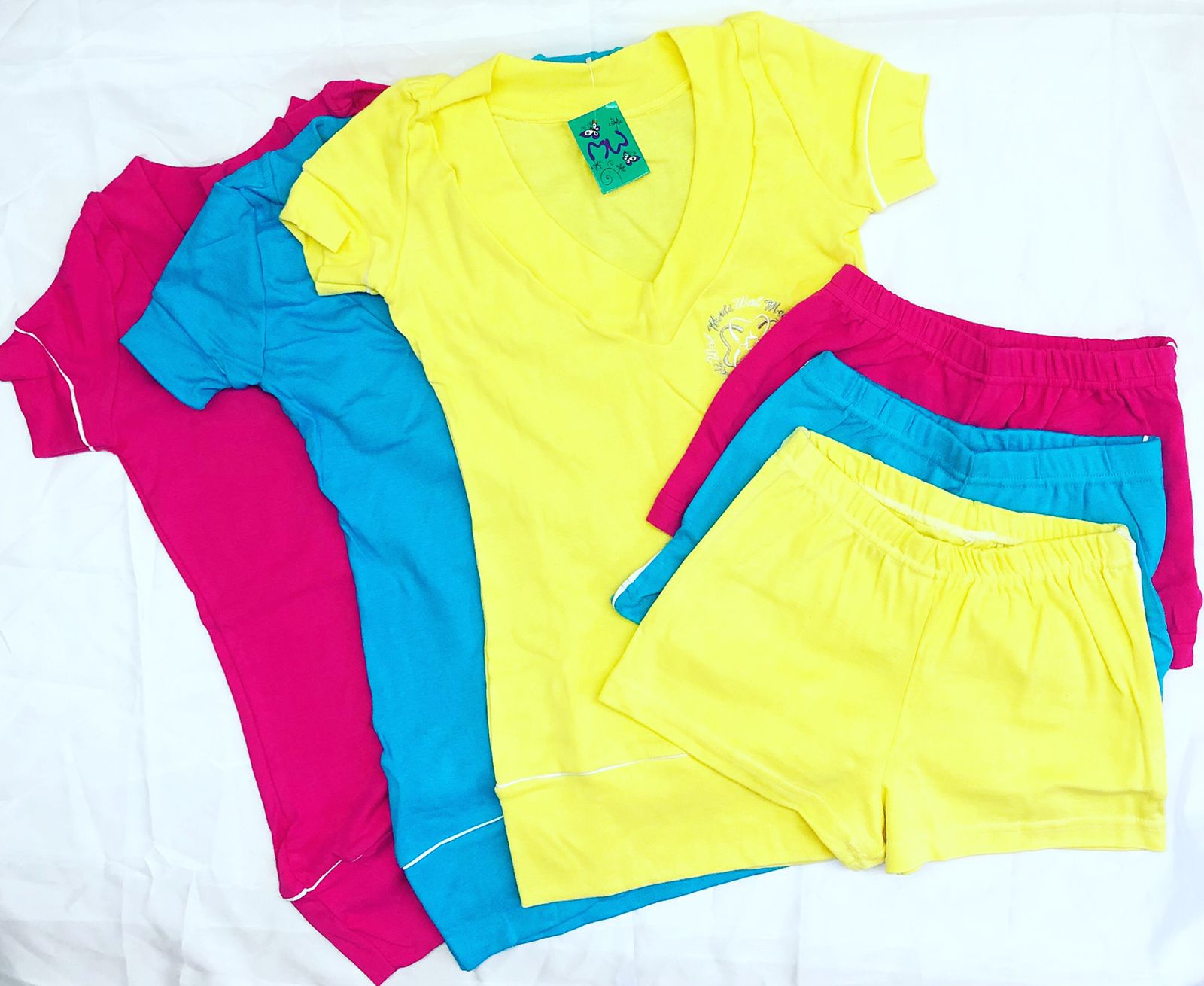 LadyVictoria - Lenceria por mayor - PIJAMA 2 PIEZAS REMRA Y SHORT 
