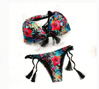 LadyVictoria - Lenceria por mayor - BIKINI 2 PIEZAS TROPICAL