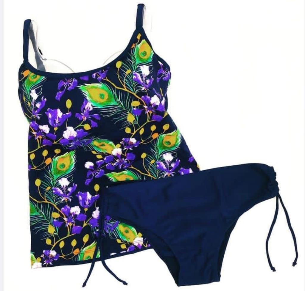 LadyVictoria - Lenceria por mayor - DIN DAN TANKINI MUJER 2 PIEZAS CON ARO INTERNO
