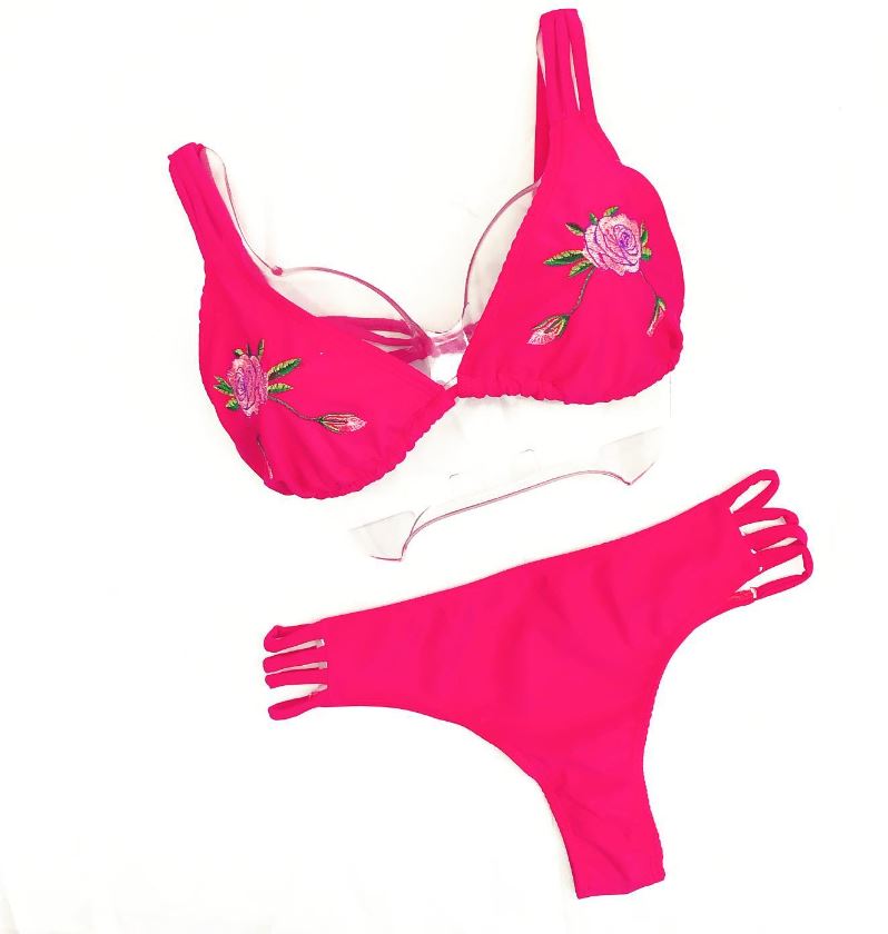 LadyVictoria - Lenceria por mayor - YAMIEL BIKINI 2 PIEZAS CON LESS Y TIRAS