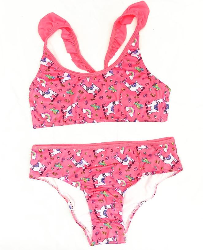 LadyVictoria - Lenceria por mayor - Conjunto bikini de malla nena Rosa