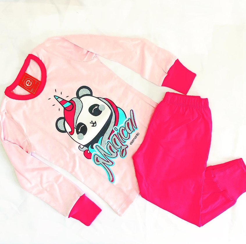 LadyVictoria - Lenceria por mayor - Pijama Invierno Nena Rosa