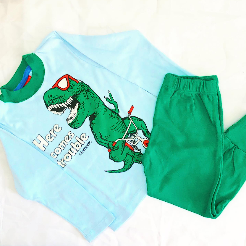 LadyVictoria - Lenceria por mayor - Pijama Invierno Nene Celeste 
