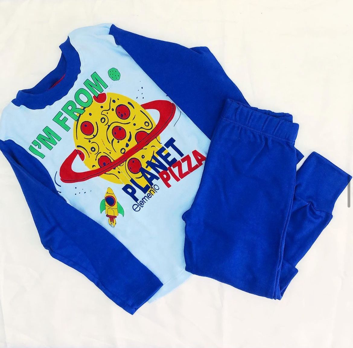 LadyVictoria - Lenceria por mayor - Pijama de invierno Nene Azul Celeste