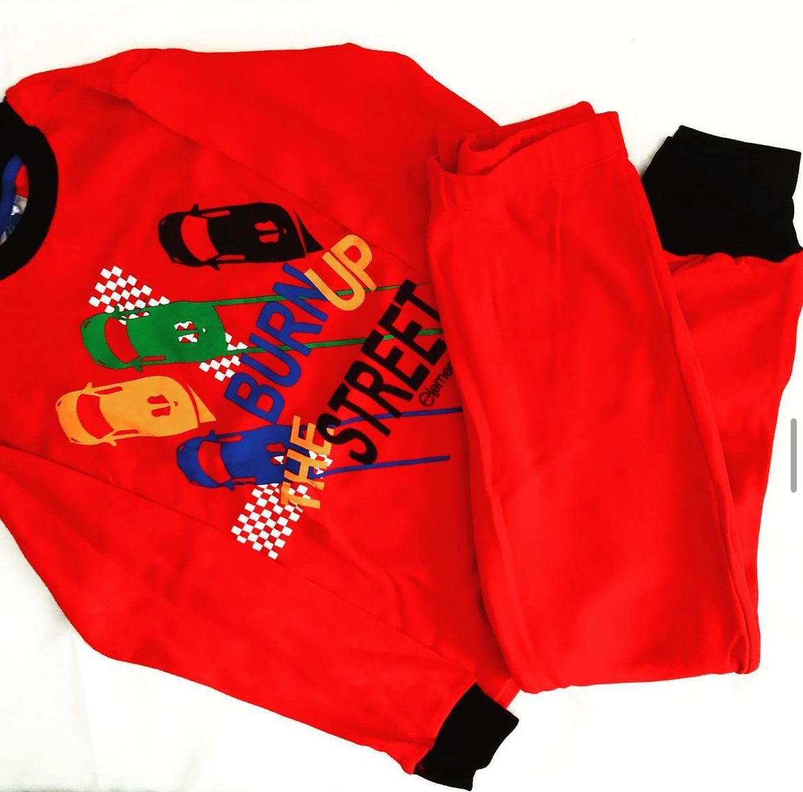 LadyVictoria - Lenceria por mayor - Pijama de invierno Nene Rojo