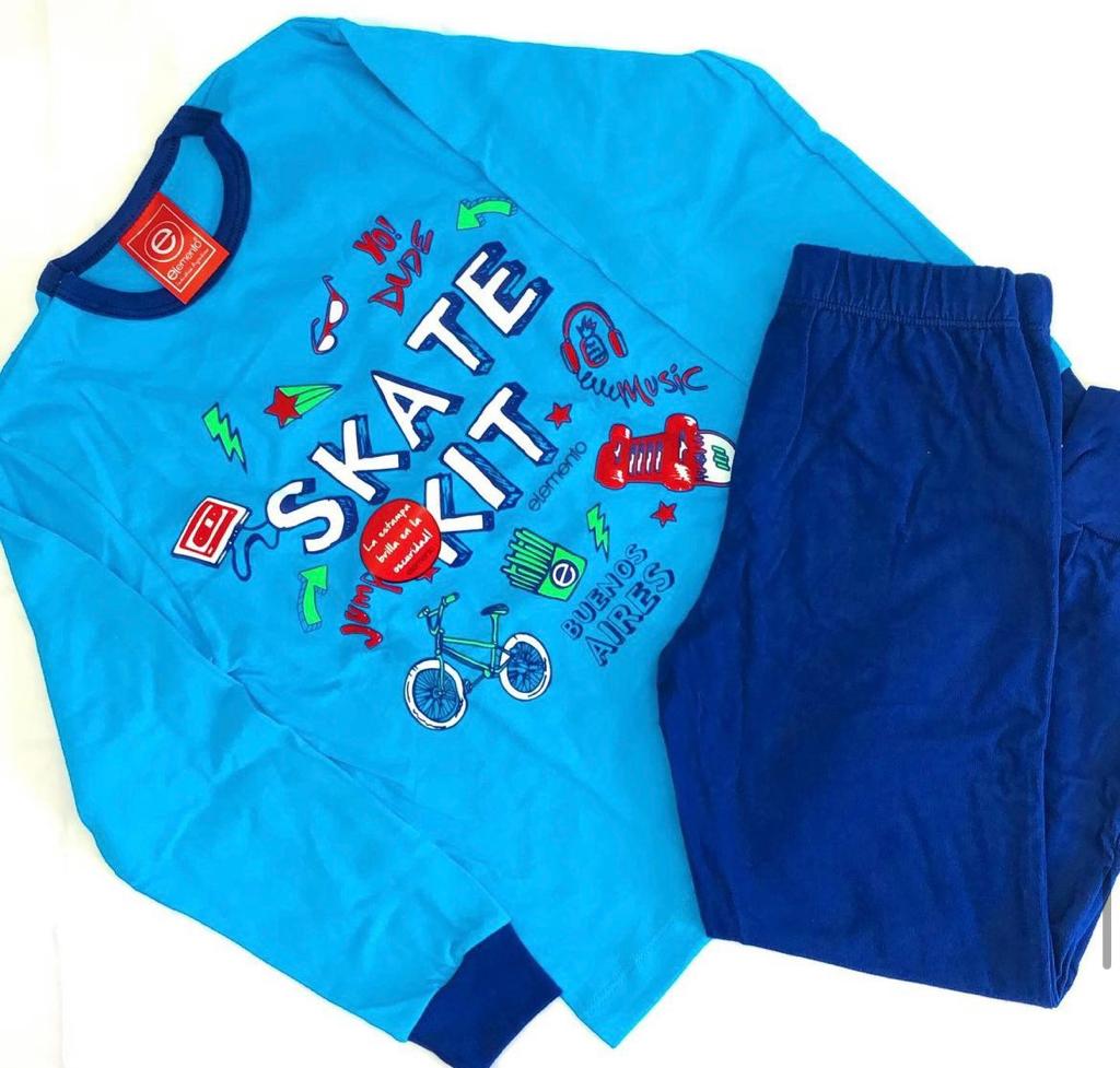 LadyVictoria - Lenceria por mayor - Pijama de invierno Nene Azul