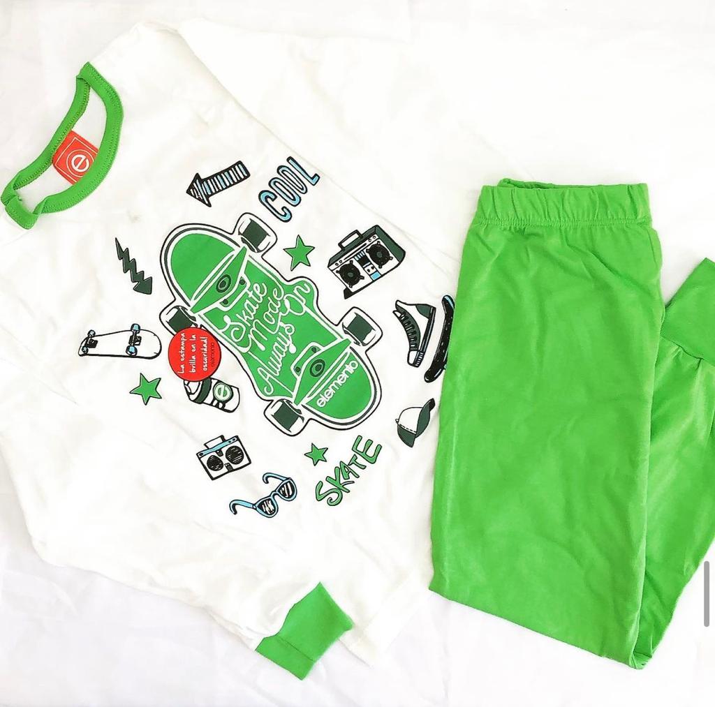 LadyVictoria - Lenceria por mayor - Pijama de invierno Nene Verde
