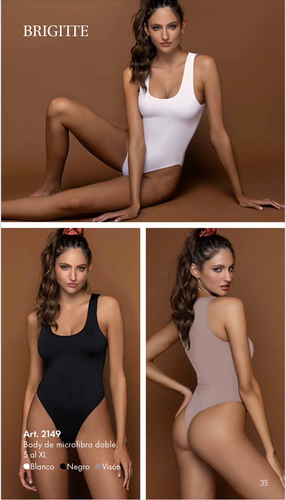 LadyVictoria - Lenceria por mayor - Body de microfibra doble 