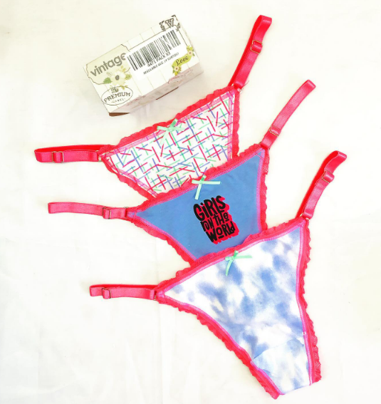 LadyVictoria - Lenceria por mayor - PACK X 3 LESS ALG Y LYCRA  REGULABLE