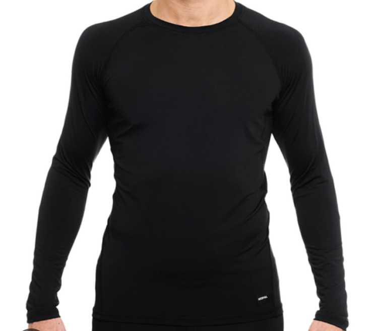 LadyVictoria - Lenceria por mayor - NTIDO CAMISETA TRMICA HOMBRE NEGRO M/L