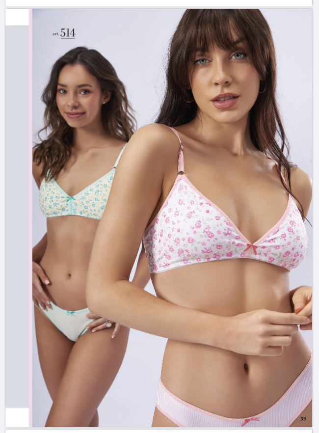 LadyVictoria - Lenceria por mayor - CONJ TEEN CON TAZA DESMONTABLE ESTAMPA  ALG Y LYC