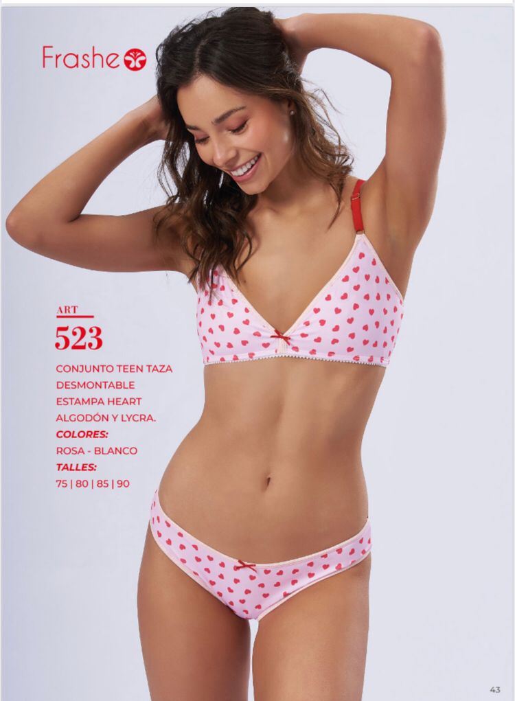 LadyVictoria - Lenceria por mayor - Conjunto Teen Taza Desmontable