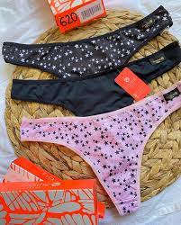 LadyVictoria - Lenceria por mayor - PACK X 3 COLA LESS MICROFIBRA ESTRELLAS