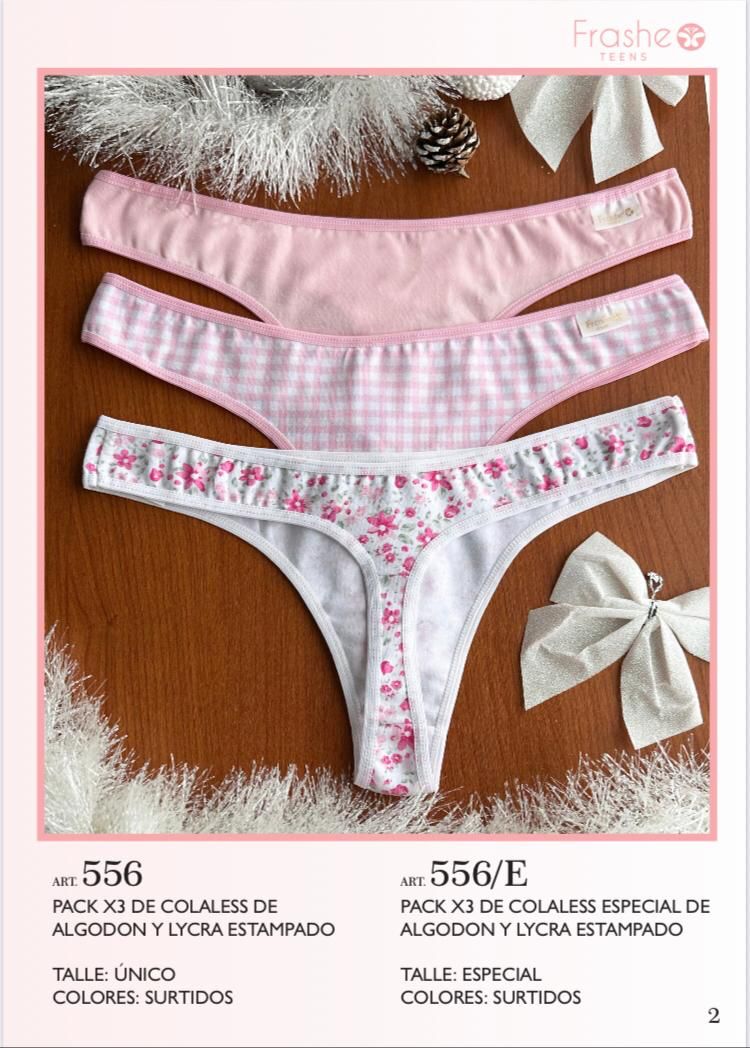 LadyVictoria - Lenceria por mayor - COLA LESS ROSA Especial X 3