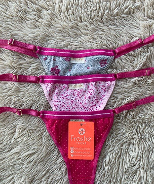 LadyVictoria - Lenceria por mayor - PACK X3 TANGA LESS DE ALGODN Y LYCRA