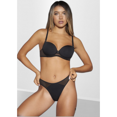 LadyVictoria - Lenceria por mayor - Conjunto taza soft con base  less de microfibra