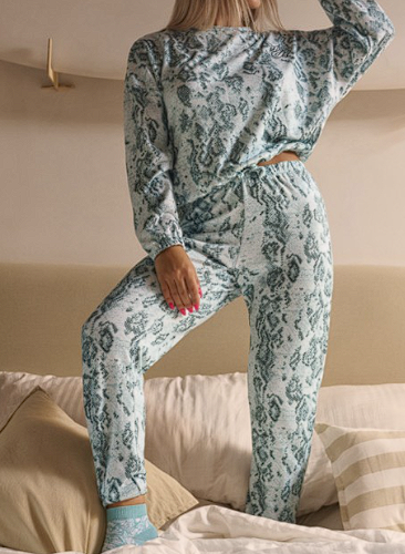 LadyVictoria - Lenceria por mayor - Pijama manga larga Snake Alto Invierno
