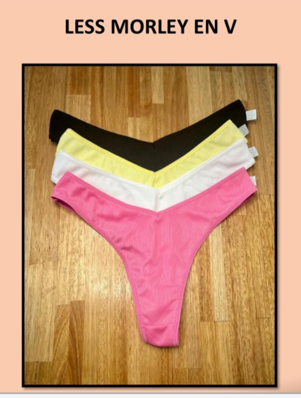 LadyVictoria - Lenceria por mayor - colales en V de Micro morley por Unidad