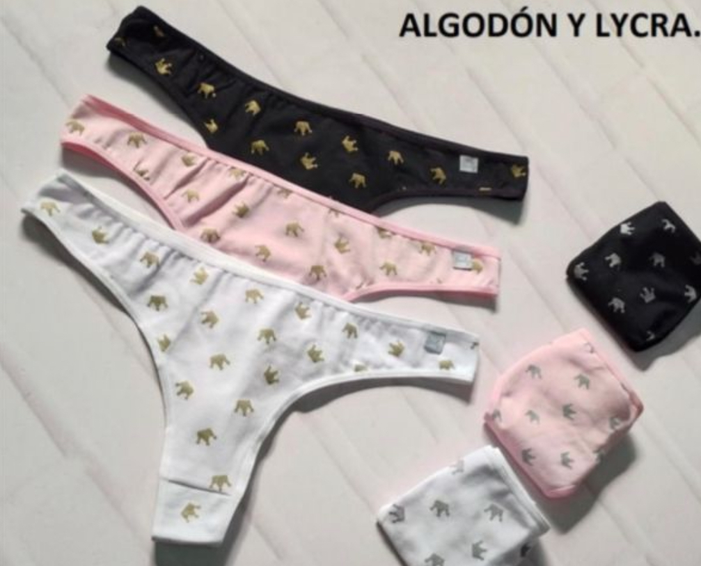 LadyVictoria - Lenceria por mayor - 12 Cola Less Alg y Lycra Corona Especial