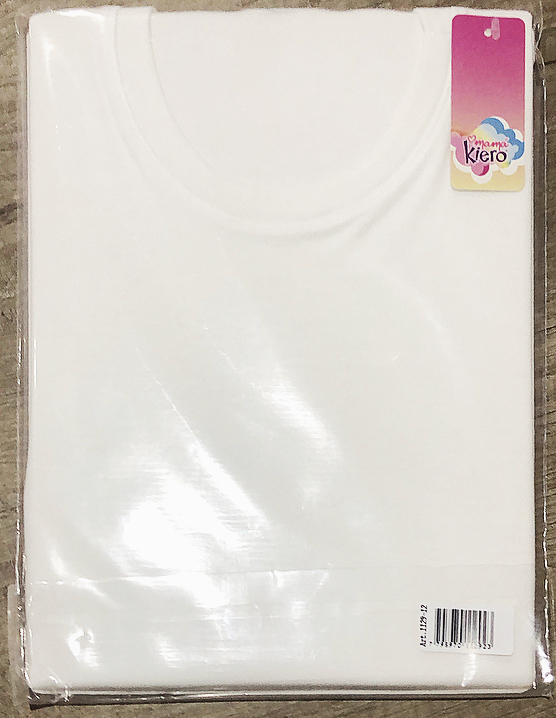 LadyVictoria - Lenceria por mayor - Camiseta Colegial Cuello Redondo Algodn 