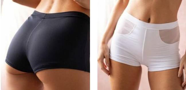 LadyVictoria - Lenceria por mayor - SHORT MUJER MALLA LISA CON TUL