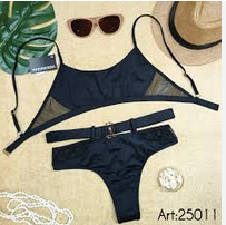 LadyVictoria - Lenceria por mayor - CONJUNTO DE BIKINI TOP CON TUL Y LESS