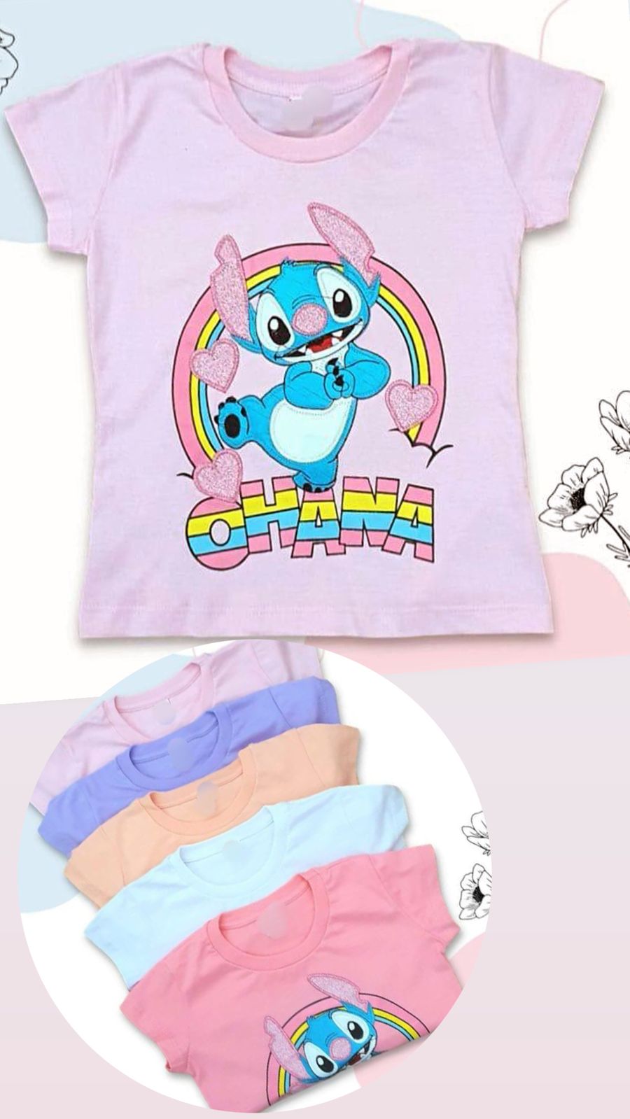 LadyVictoria - Lenceria por mayor - REMERA BORDADA STICH MANGAS CORTAS