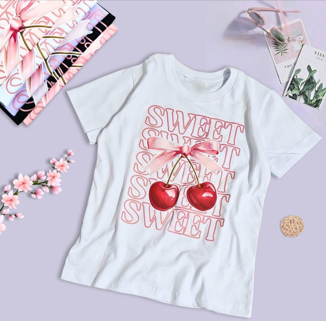 LadyVictoria - Lenceria por mayor - REMERA ESTAMPADA SWEET INFANTIL