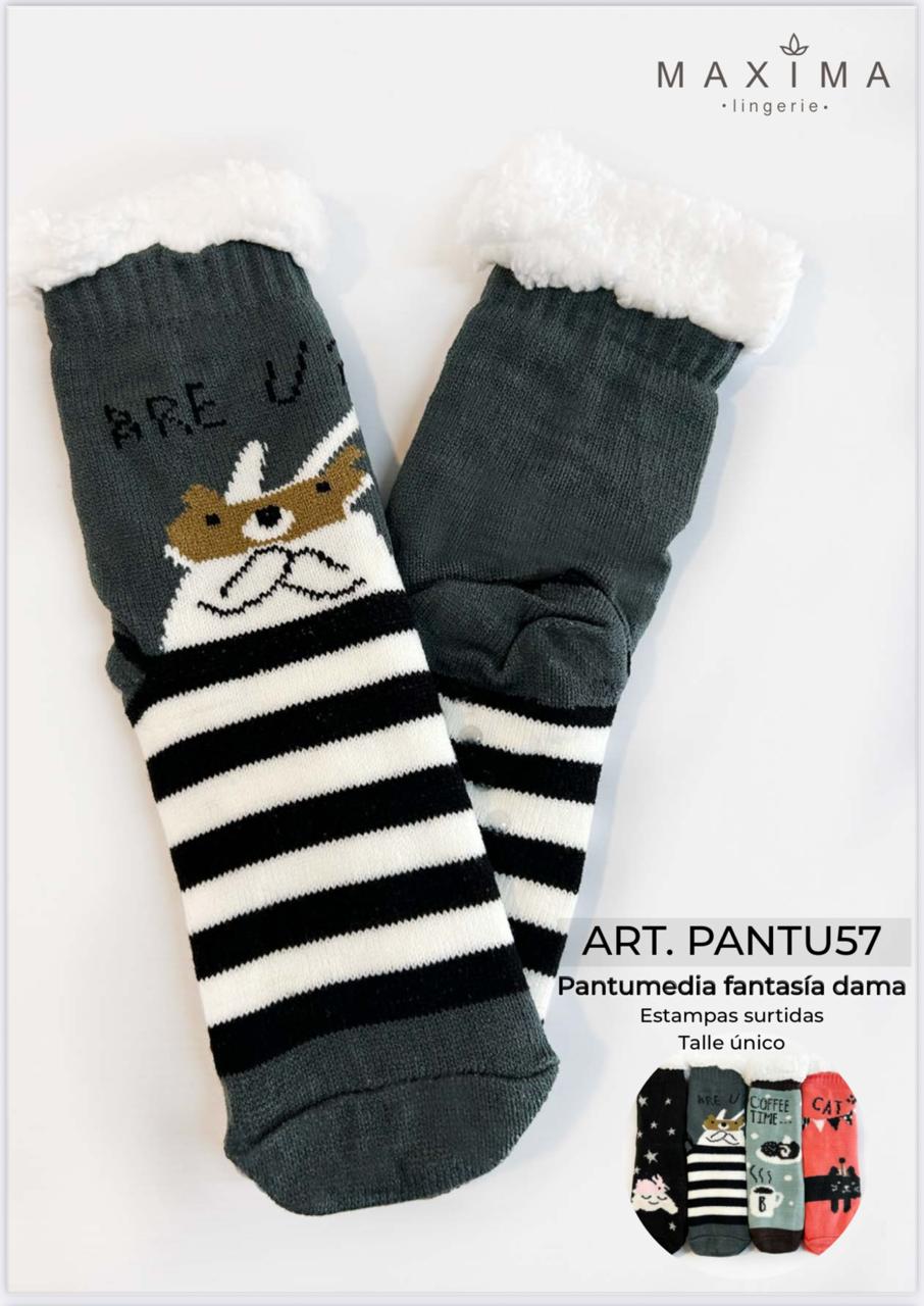 LadyVictoria - Lenceria por mayor - PANTUMEDIA UNISEX CON PELUCHE