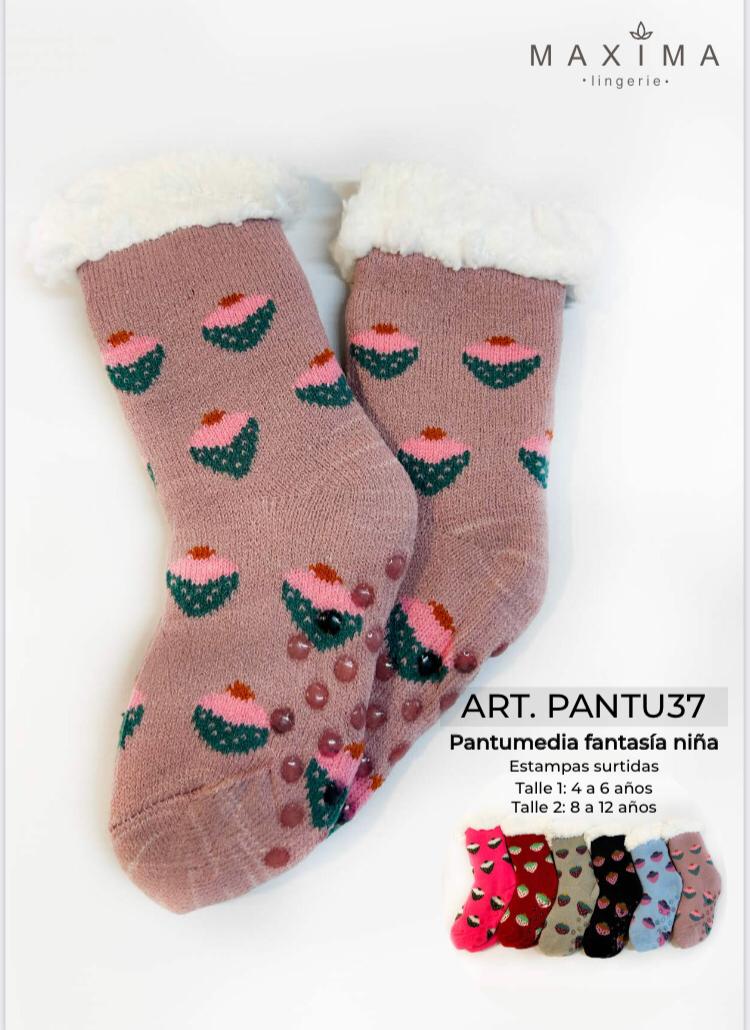 LadyVictoria - Lenceria por mayor - PANTUMEDIA NIA CON PELUCHE