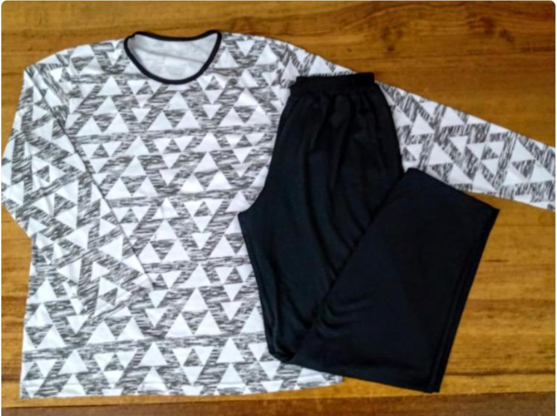 LadyVictoria - Lenceria por mayor - PIJAMA  HOMBRE JERSEY CAMISETA Y PANTALON