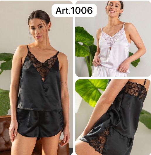 LadyVictoria - Lenceria por mayor - PIJAMAA CERES MUSCULOSA BRETEL Y SHORT