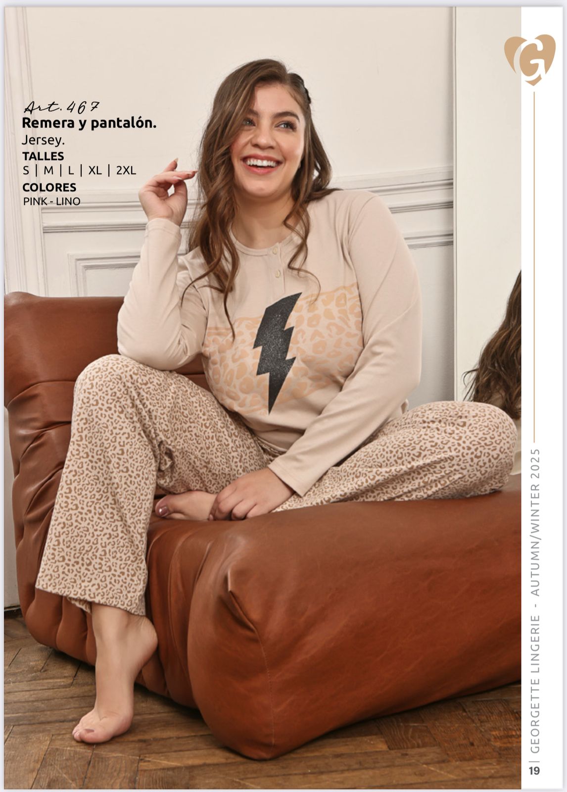 LadyVictoria - Lenceria por mayor - PIJAMA REMERA PANTALON PRINT