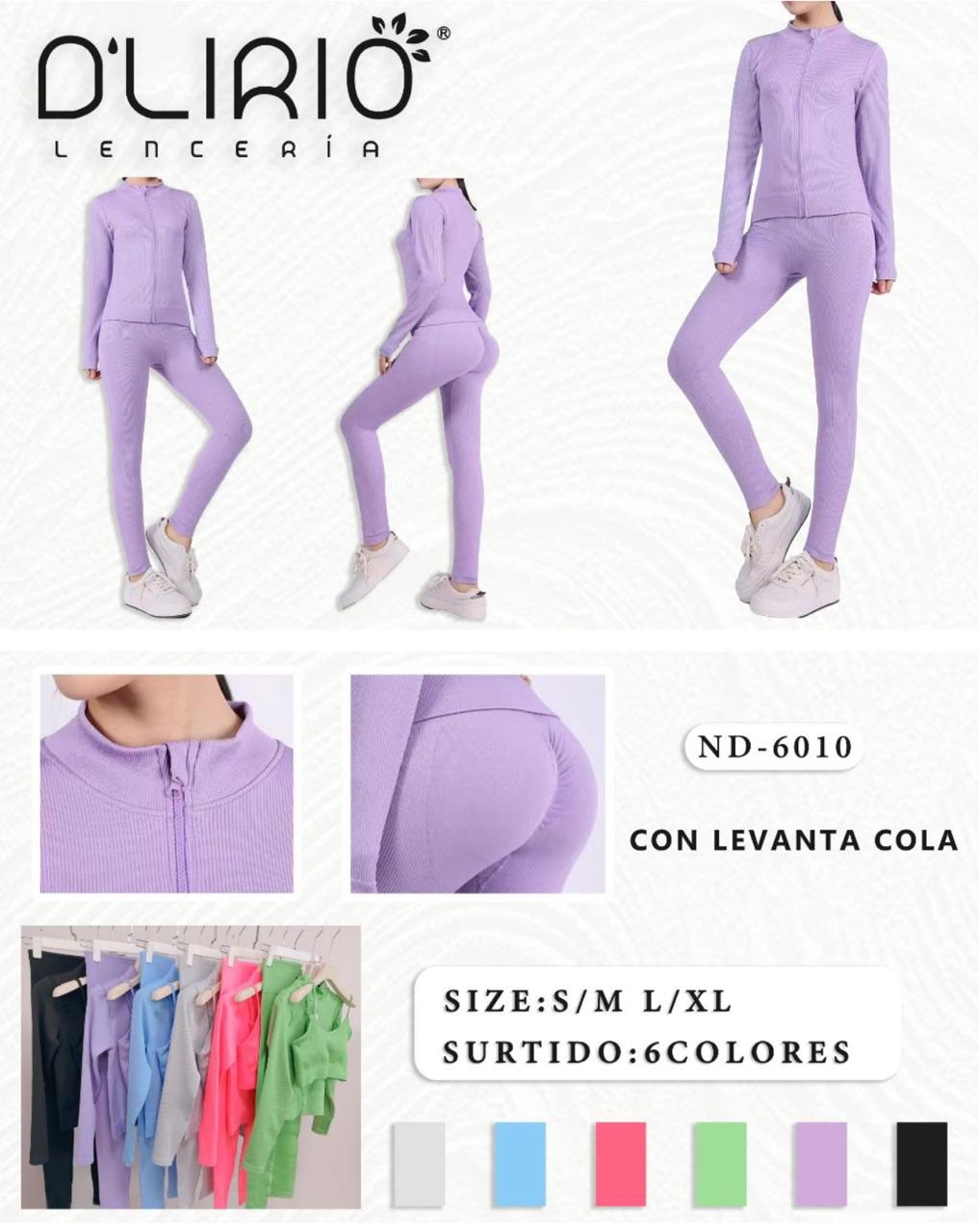 LadyVictoria - Lenceria por mayor - CONJ. DEPORTIVO 3 PIEZAS CAMPERA TOP CALZA MORLEY