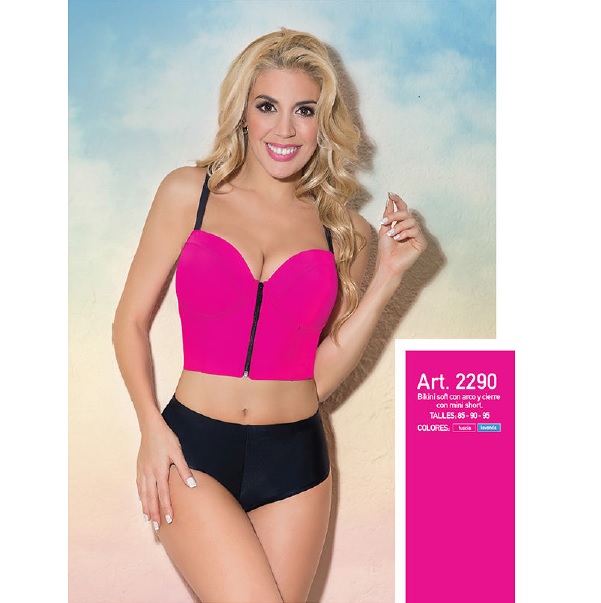 LadyVictoria - Lenceria por mayor - BIKINI SOFT CON ARCO CORSET Y CULOTTE