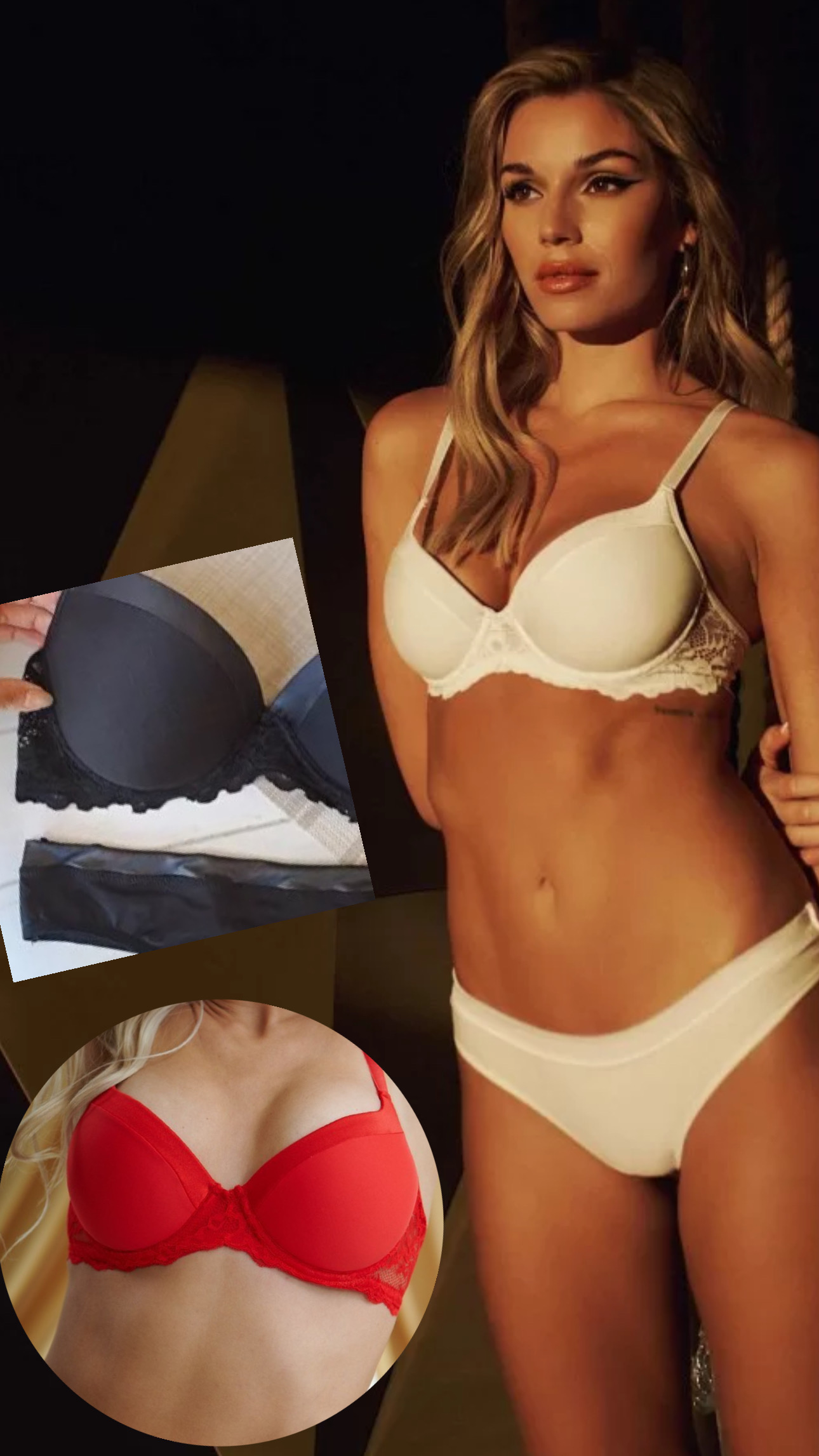 LadyVictoria - Lenceria por mayor - CONJUNTO PUSH SOFT CON BASE 