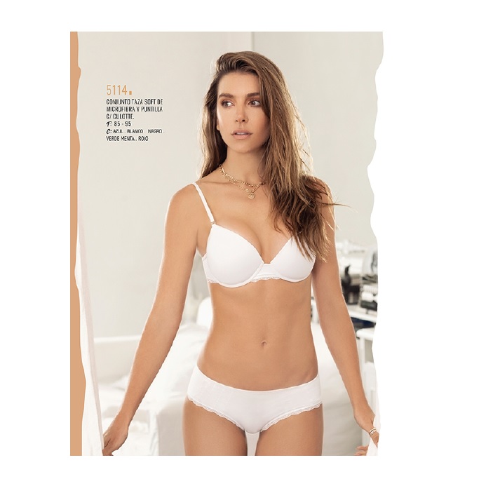 LadyVictoria - Lenceria por mayor -  Conjunto taza soft microfibra 