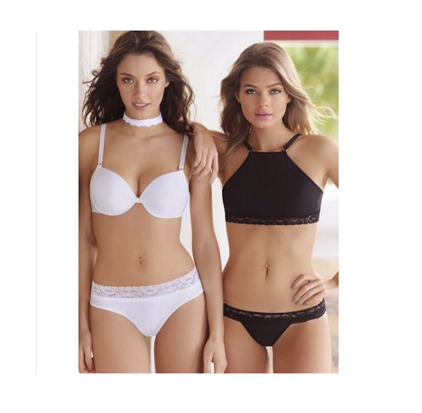 LadyVictoria - Lenceria por mayor - ZAILU CONJUNTO TOP HALTER CON PUNTILLA