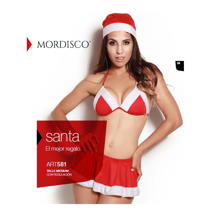 LadyVictoria - Lenceria por mayor - DISFRAZ EROTICO FANTASA  MAMA NOEL NAVIDAD