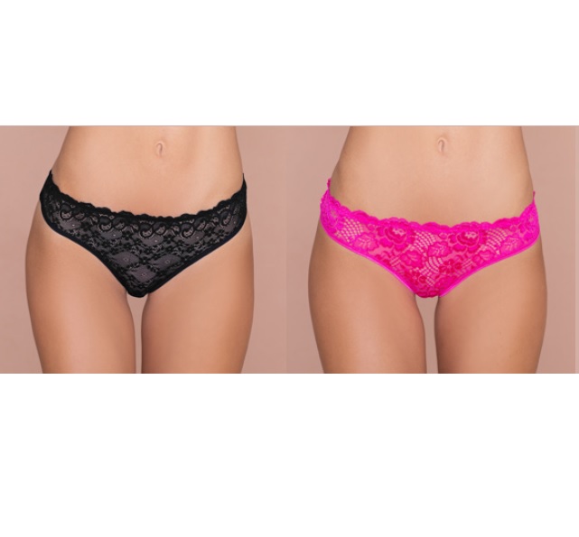 LadyVictoria - Lenceria por mayor - PACK X2 LESS DE PUNTILLA