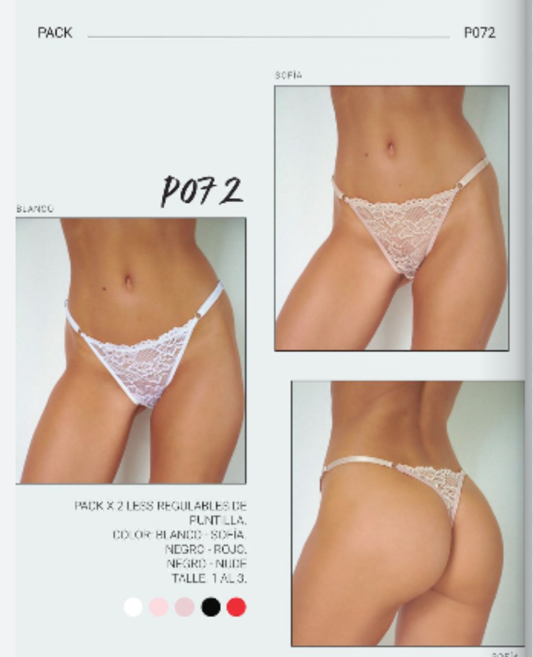 LadyVictoria - Lenceria por mayor - Pack x 2 less reg