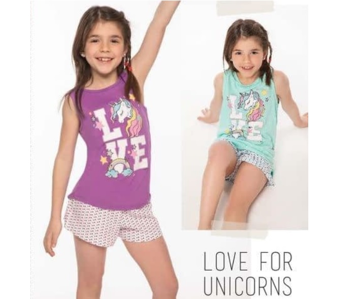 LadyVictoria - Lenceria por mayor - PIJAMA UNICORN