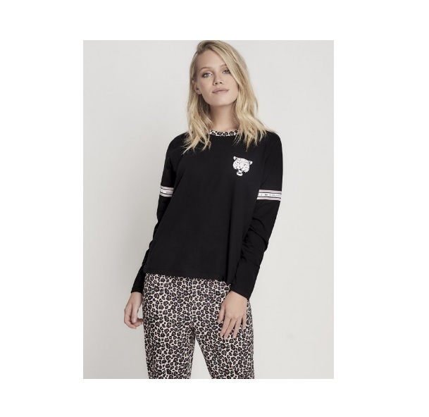 LadyVictoria - Lenceria por mayor - PIJAMA JERSEY MANGA LARGA 