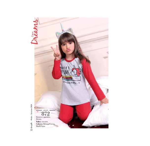 LadyVictoria - Lenceria por mayor - PIJAMA DE NENA JERSEY