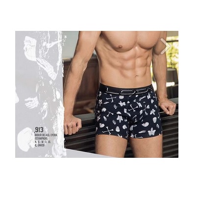 LadyVictoria - Lenceria por mayor - Boxer de alg lycra estampado